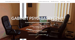 Desktop Screenshot of gabinetpsychiatryczny.com
