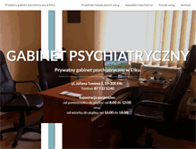 Tablet Screenshot of gabinetpsychiatryczny.com